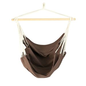Barna függőszék 150x90 cm, kényelmes beltéri kültéri hinta ülés - Patio