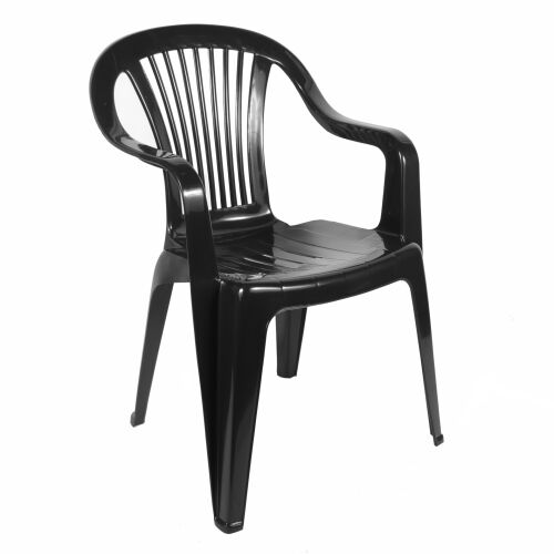 Oler Beryl Grafit Műanyag Kerti Szék Karfával