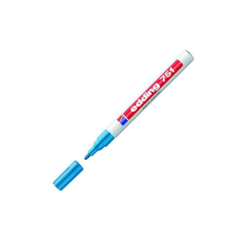 Lakkmarker 1-2mm, kerek edding 751 világoskék