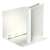Esselte A4 panoramic ring binder, white, 4 rings, 40mm spine, open