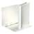 Esselte A4 panoramic ring binder, white, 4 rings, 40mm spine, open