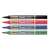 Pentel N850 permanent markers in black, red, blue, and green