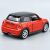 Welly Mini Hatch piros fém modell autó hátsó nézet