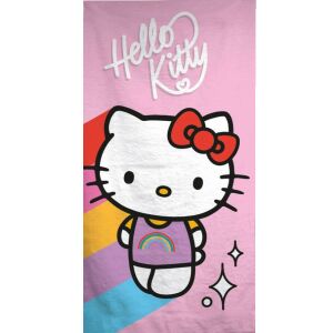 Hello Kitty strandtörölköző, 70x140 cm, rózsaszín - Homyl