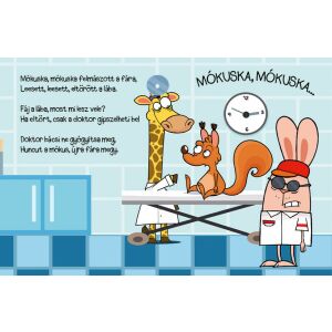 Kerekmese - Veverička, veverička zvuková kniha so 6 piesňami, s veveričkou, žirafou a králikom - Knihy