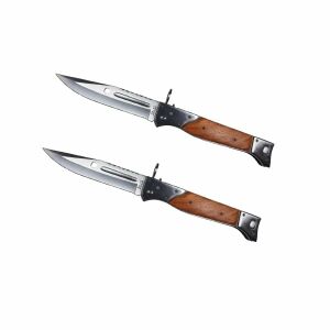 Sada dvoch loveckých nožov, AK-47 Assault, 34 cm, vrátane púzdra, hnedá 124469404 - Lovecké nože a nože na prežitie