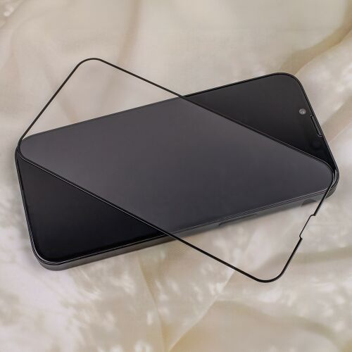 Xiaomi Redmi Note 14 4G / 5G üvegfólia, tempered glass, előlapi, 6D edzett, hajlított, fekete kerettel, matt 124475585 - Kijelzővédő fólia