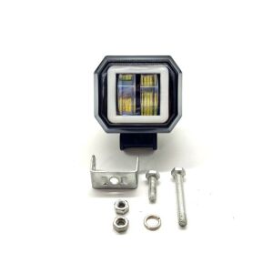 LED-Projektor mit Angel Eyes für Offroad-Auto, Motorrad, ATV, Leistung 20 W, Helligkeit 1800 Lumen