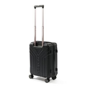 Valiză Ella Icon Arrow Negru, 55x35x22 cm, 4 roți, dimensiune cabină, carcasă rigidă, blocare TSA - Nonbrand Valize