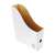 bluering® 8cm white cardboard magazine file, with pull-out hole