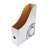bluering® 8cm white cardboard magazine file, with pull-out hole