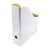 bluering® 8cm white cardboard magazine file, with pull-out hole