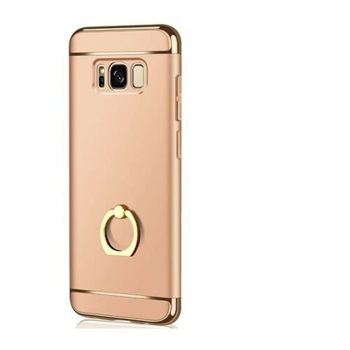 Samsung Galaxy S8 telefontok gyűrűtartóval, 3 az 1-ben védelem, rózsaszín arany szín - Műszaki cikk és elektronika