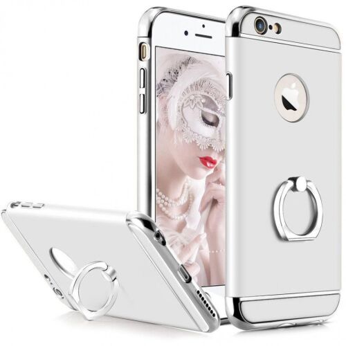 Elegance Luxury 3in1 iPhone 8 Plus tok, ezüst, gyűrűs állvánnyal - Műszaki cikk és elektronika