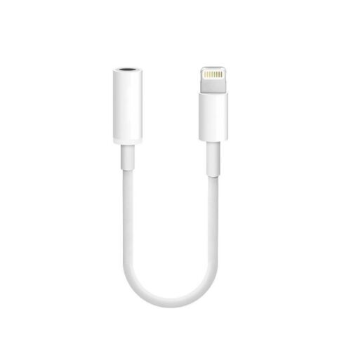 Fehér Lightning - 3,5 mm-es Jack audio adapter Apple eszközökhöz - Lightning átalakító
