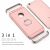 Rózsaszín iPhone 7 Plus tok gyűrűtartóval, MyStyle Elegance Luxury, 3 az 1-ben kialakítás, telefontok, védőtok, ütésálló, porálló, karcálló