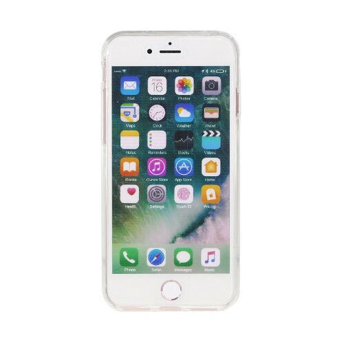Átlátszó szilikon tok iPhone 7 Plus-hoz, 360 fokos védelem 