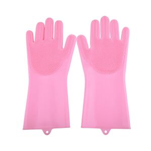 Set manusi de silicon multifunctionale, cu peri, rezistente la temperaturi inalte, roz 124495238 - Mănuși de cauciuc