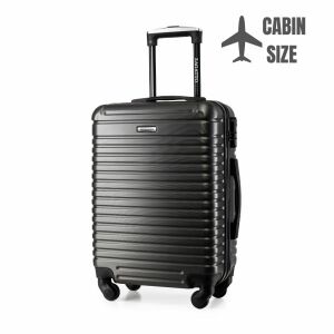 Valiză de cabină Zagatto®, gri, dimensiune cabină, 4 roți, mâner telescopic - Valize