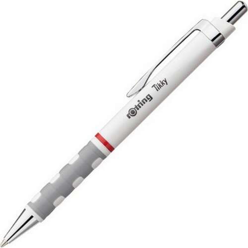 Golyóstoll fehér test, rotring tikky iii, írásszín kék