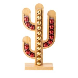 Bambusový držiak na kávové kapsuly s priemerom 37 mm, rozmery 42x18 cm ABYZ™