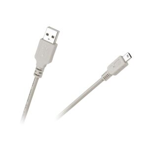 Cablu USB A la mini USB, 2 metri, gri - Cabluri de date