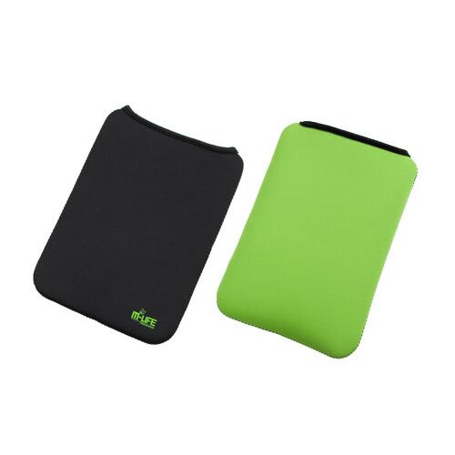 Husa pentru tabletă M-Life de 9,7 inci din neopren, negru și verde