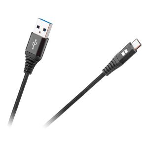Cablu de încărcare Rebel USB-C la USB-A, negru, 100 cm - Cabluri de date