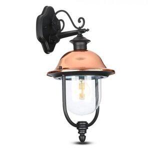 Lampă Grădină Montaj Perete Aluminiu E27 - Negru 124904550 - Lămpi de perete pentru exterior