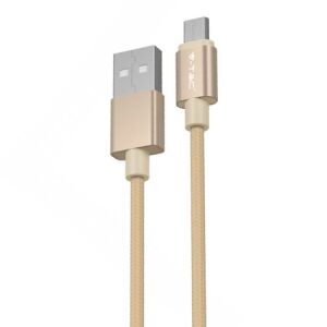 Cablu tata microUSB 1m Platinum Edition - Auriu 124757447 - Cabluri de date