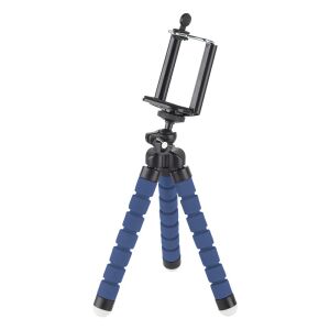 Trepied flexibil albastru pentru smartphone-uri și camere de acțiune - Trepiede foto/video pentru telefoane/aparate