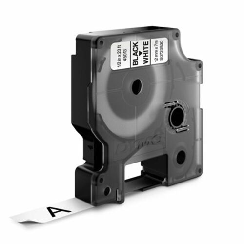 Feliratozógép szalag dymo d1 s0720530/45013 12mmx7m, original, fekete/fehér 177431130 - Dymo