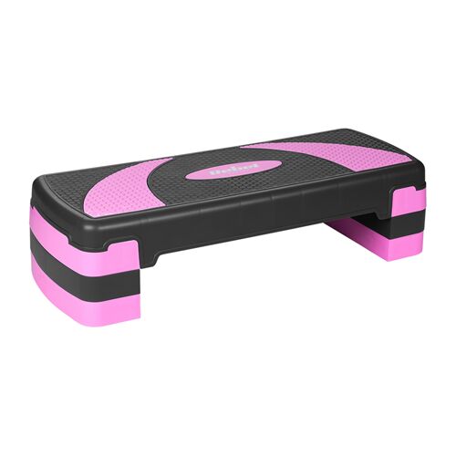 Stepper Fitness 3 Nivele Gri Violet pentru Antrenamente Aerobic