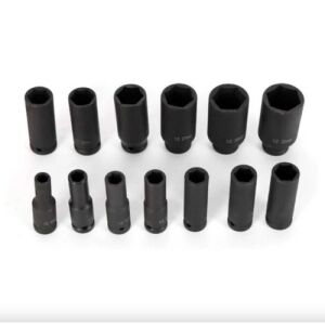 Set de prize Haina 13 piese cu antrenare de 1/2 inch, HB-6823, include dimensiunile 10 mm, 12 mm, 13 mm, 14 mm, 15 mm, 17 mm, 19 mm, 21 mm, 24 mm, 27 mm, 30 mm, 32 mm - Chei tubulare