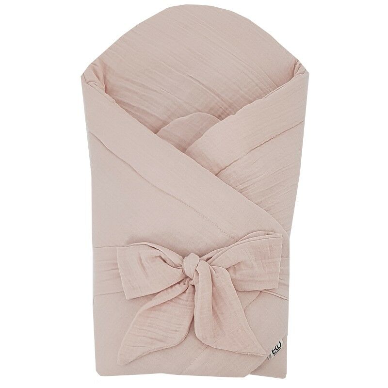 EKO Muszlin pólya megerősítés nélkül Powder pink 75x75 cm