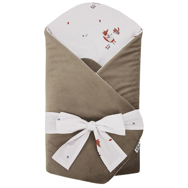 E-shop EKO Deka z bavlny s velúrom a kokosovým vnútrom, Líščia mašľa 75x75cm