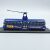 Blackpool Brush Tram 1937 1:76 méretarányú modell, kék és fehér színben, a Horseshoe Showbar reklámmal