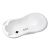 Lulu Design white baby bathtub with non-slip mat and drain plug