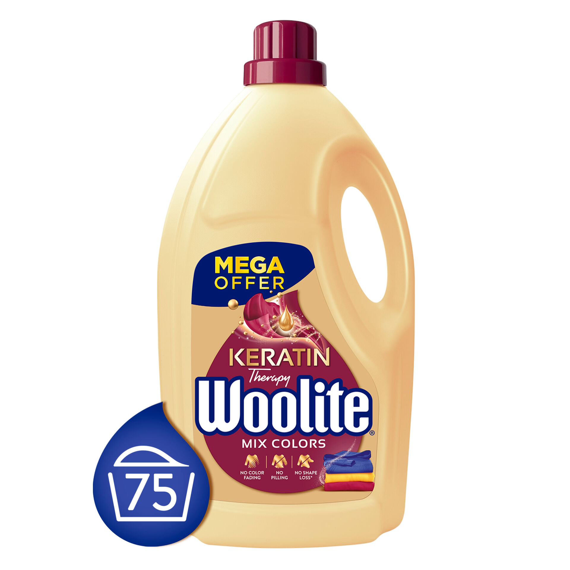 E-shop Woolite Keratin Therapy tekutý prací prostriedok na farebné odevy...