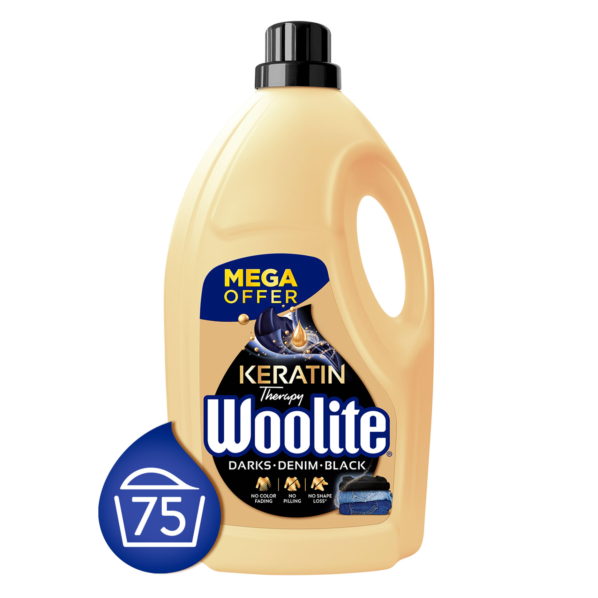 E-shop Woolite Keratin Therapy tekutý prací prostriedok na tmavé oblečen...