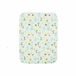 Kaktusz mintás pelenkázó alátét, újrafelhasználható és mosható - Pelenkázófeltét huzat