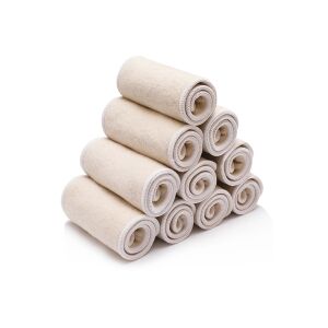 Négyrétegű kenderes pelenkabetét: Kender és pamut pelenkabetétek mosható pelenkákhoz, nedvszívó és újrafelhasználható - Pelenkabetét