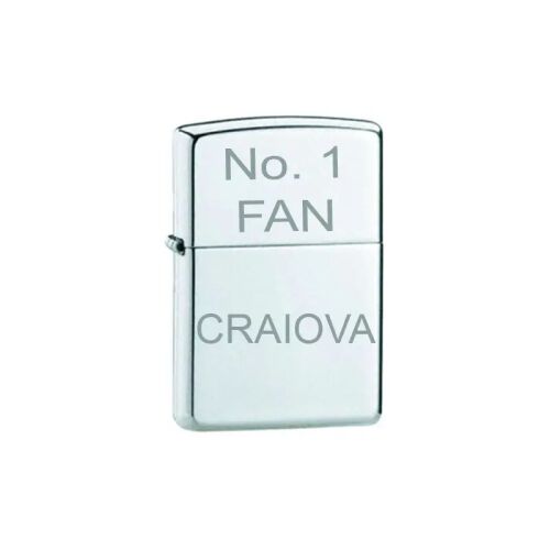 Ezüst Bricheta Argintie öngyújtó No.1 FAN Craiova gravírozással - Gyújtó