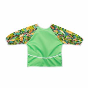 Grüner, waschbarer Fütterungsmantel mit Dschungelprint für Babys - Babys & Toddler