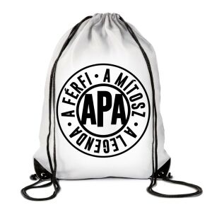 Vicces tornazsák, hátizsák 'Apa a legenda' nyomtatással - Vicces ajándék