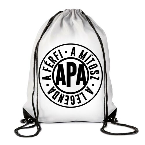 Vicces tornazsák, hátizsák 'Apa a legenda' nyomtatással