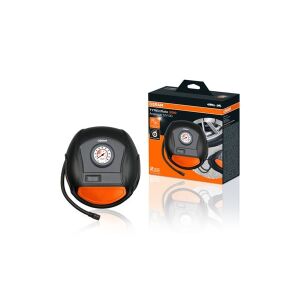 AUTÓKOMPRESSZOR 12V 120 W ANALÓG KIJELZŐVEL, GUMIABRONCS FELFÚJÁS 200 OSRAM