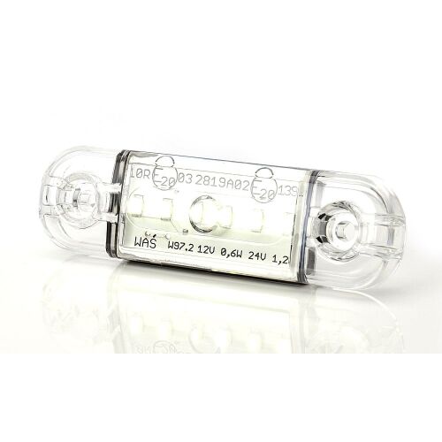 LAMPA GABARIT LED 713 W97.2, 12V-24V, fehér helyzetjelző lámpa