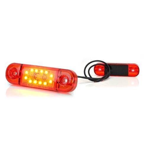 LED mérőlámpa, 715 W97.3, 12V-24V, piros pozíció, 43417 volt