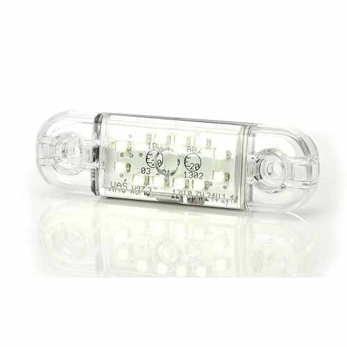 LAMPA GABARIT LED 716 W97.3, 12V-24V, fehér helyzetjelző lámpa